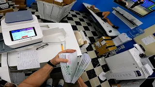 POV Come Work in a Fedex UPS Shipping Store Packing Up Whatever Comes In