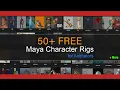 50 Free Maya Rig Characters for Animators more