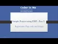 Build A sample Project using PHP - Part V Registration Page Code and design
