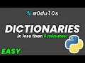 Dictionaries In Python In Under 6 Minutes Easy Course 2 - 2