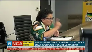 Jessie Duarte verbally attacks eNCA journalist