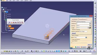 Catia Tutorial 1 Rectangular Pattern