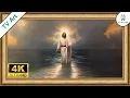 Jesus Christ Art for Your TV Savior Walking on Water Bible Stories Framed TV Art 8 Hours 4K