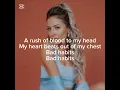 Delaney Jane bad habits lyric video