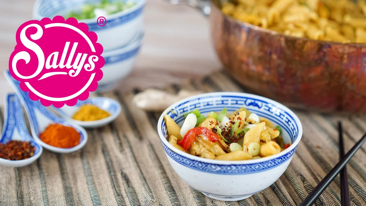 Thai Curry mit Kichererbsen und Reis / schnelles Mittagessen / Sallys Welt