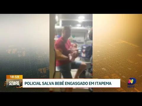 Herói anônimo: policial de folga salva bebê engasgado em Itapema