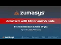 Next Generation MultiValue Programming AccuTerm WED Editor VS Code Afternoon Session