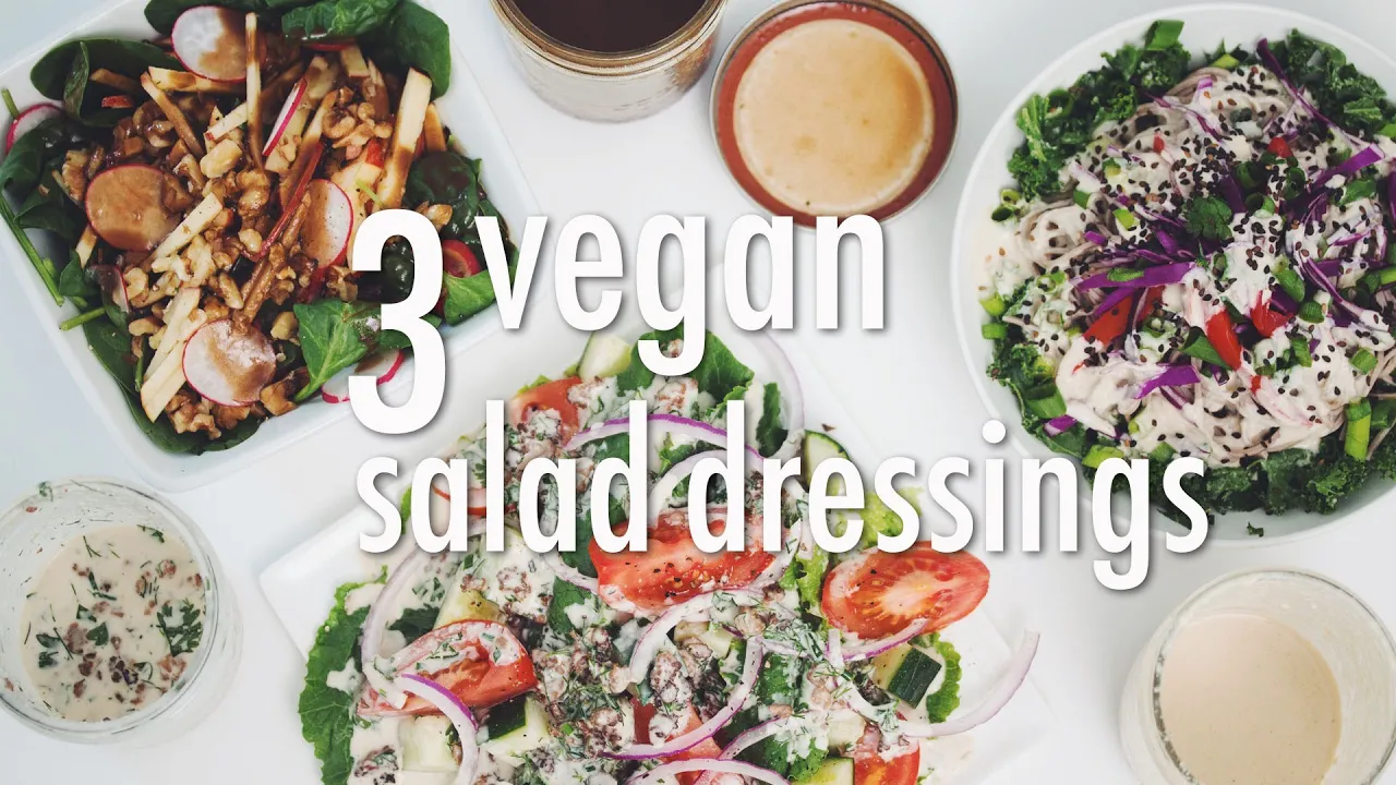3 vegan salad dressings   hot for food