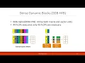 Dense Dynamic Blocks Optimizing SpMM for Processors with Vector and Matrix Units Using ML