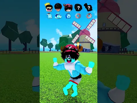 🟦Blox Fruits, But I Can Only Touch Blue!🟢#shorts