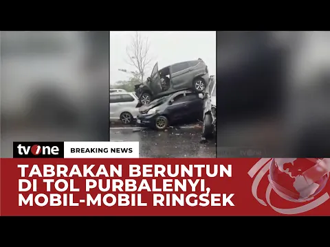 Mobil-mobil Bertumpuk, Kecelakaan Beruntun di Tol Purbaleunyi