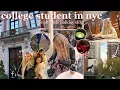 SCHOOL WEEK IN MY LIFE Fordham Uni NYC holiday vlog romanticizing finals super productive