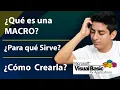 What is a macro What is it for How do I create one VBA Macro Course