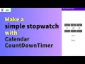 android stopwatch example android stopwatch with countdowntimer android stopwatch countdowntimer