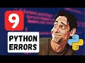 Top 9 Python Errors and How to Solve Them Easily CODE WITH JOSH