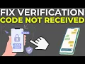 How To Fix Verification Code Not Received 2025