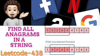 Find All Anagrams in a String- Amazon Microsoft Flipkart Explanation Live Coding