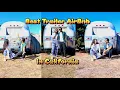 We stayed in a RV TRAILER Unique Airbnb Experience Romantic getaway Beach Day California
