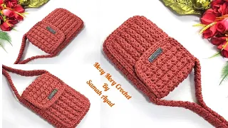 كروشيه جراب موبايل شنطه كروس Crochet Bag Bolsa De Ganchillo Tığ Işi çanta Bolsa De Crochê 