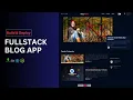 Fullstack Blog App MongoDB Express React Node Tailwind CSS