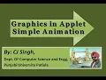 Lecture 24 Graphics in Applet Animation in java drawRect drawArc drawOval image in Applet