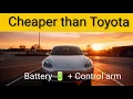 Tesla Model 3 Battery and control arm replacement cost