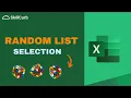Create Random List Selection in Excel 2023 Randbetween Offset Formula