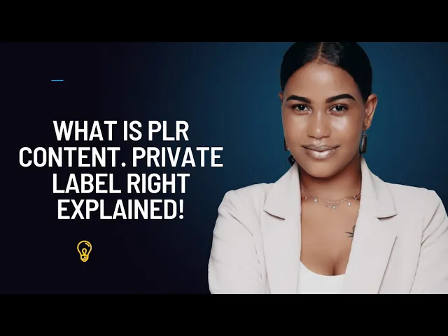 Thumbnail for O que é Conteúdo PLR. Explicando Private Label Rights!