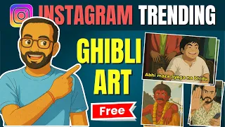 INSTAGRAM Trending Ghibli art Image Create with 1 Click | Ghibli style Image Generator