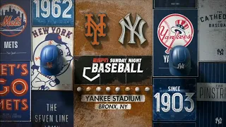 Sunday Night Baseball on ESPN intro NYM NYY 2025