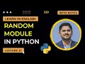 24 Random Module in Python Python Tutorial for Beginners Amit Thinks