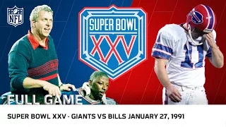Super Bowl XXV Bills vs Giants Wide Right NFL Full Game