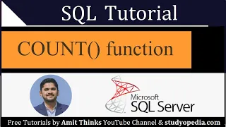 SQL COUNT function SQL Tutorial for Beginners