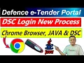 Defence Procurement DSC Login New Process 2025 JAVA Setting For Defence Proc