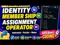 Python Identity Membership Assignment Operators Class 11 CBSE 2026