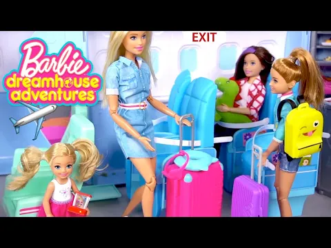 Download MP3 Barbie Family Vacation - Airplane Travel Routine & Beach Hotel