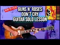Download Lagu Hoe speel je Guns N' Roses - Don't Cry | Gitaarsolo-tutorial (Slash)