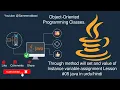 Through method will set and value of Instance variable assignment Lesson java in