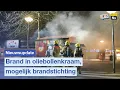 Brand in oliebollenkraam, mogelijk brandstichting | Nieuwsupdate