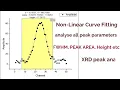 nonlinear curve fitting in origin curve fitting fit the curve in origin find peak parameters