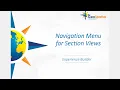 Sections Part 2 Navigation Menu for Multiple Views