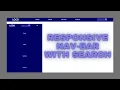 Responsive Navigation Bar with Search HTML CSS and JavaScript - ramCoder