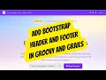 Add Bootstrap Headers and Footers in grails Groovy On Grails Tutorial Part 3
