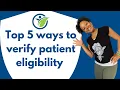 5 Ways to verify patient Insurance Eligibility Medical Billing Terms