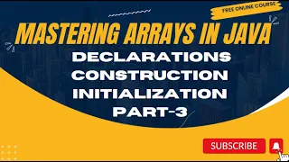 Mastering Arrays in Java Declarations Construction Initialization Advanced Techniques Part 3