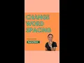 Adjust Line and Paragraph Spacing to Single Spacing in Word