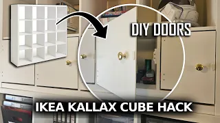 DIY IKEA HACK KALLAX STYLISH CHEAP DOORS - ANY CUBE STORAGE