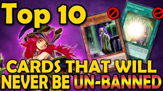 Top 10 Banned Cards that will NEVER Be Unbanned Updated for 2023