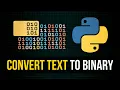 Convert Text To Binary in Python