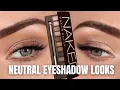 2 Neutral Everyday Eyeshadow Looks Urban Decay Naked Palette Tutorial